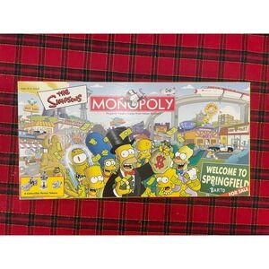 The Simpsons Monopoly Board Game 2001 Springfield Edition Complete Parker Bros